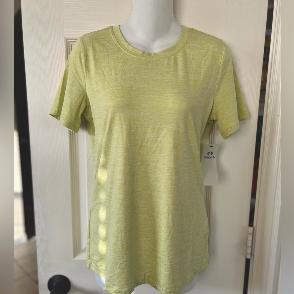 Mono B Yellow Athletic Tee